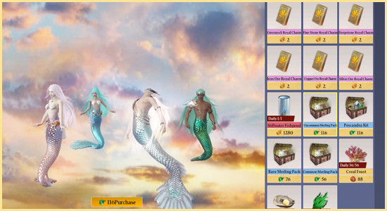 How to breeding mermaid in aquarium chimeraland