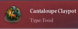 Recipe Cantaloupe Claypot | Chimeraland - /chimeraland/recipes/cantaloupe-claypot/cantaloupe-claypot-name.webp