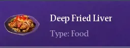 Recipe Deep Fried Liver | Chimeraland - /chimeraland/recipes/deep-fried-liver/deep-fried-liver-name.webp