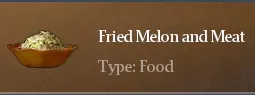 Recipe Fried Melon And Meat | Chimeraland - /chimeraland/recipes/fried-melon-and-meat/fried-melon-and-meat-name.webp