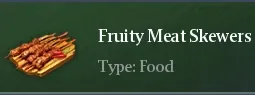 Recipe Fruity Meat Skewers | Chimeraland - /chimeraland/recipes/fruity-meat-skewers/fruity-meat-skewers-name.webp
