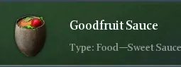 Recipe Goodfruit Sauce | Chimeraland - /chimeraland/recipes/goodfruit-sauce/goodfruit-sauce-name.webp