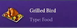 Recipe Grilled Bird | Chimeraland - /chimeraland/recipes/grilled-bird/grilled-bird-name.webp