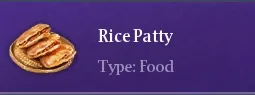 Recipe Rice Patty | Chimeraland - /chimeraland/recipes/rice-patty/rice-patty-name.webp