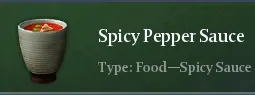 Recipe Spicy Pepper Sauce | Chimeraland - /chimeraland/recipes/spicy-pepper-sauce/spicy-pepper-sauce-name.webp