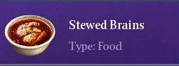 Recipe Stewed Brains | Chimeraland - /chimeraland/recipes/stewed-brains/stewed-brains-name.webp